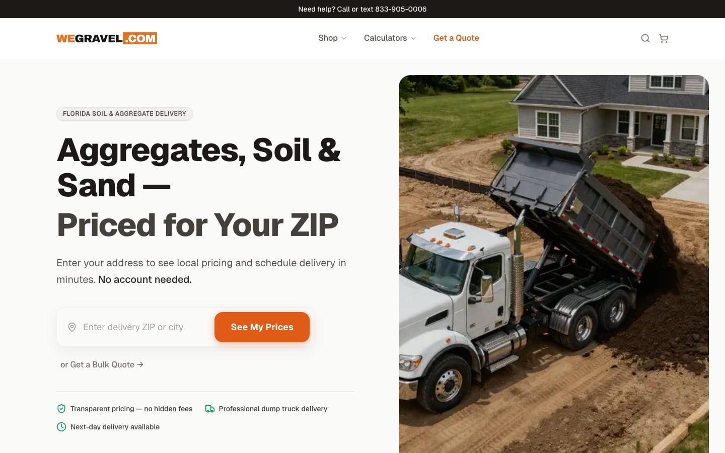 WeGravel website